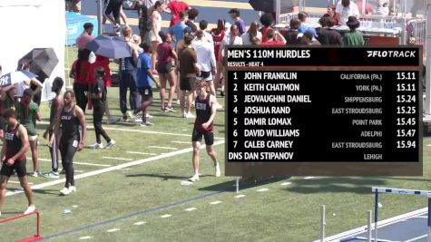 Men's 110m Hurdles, Finals 5