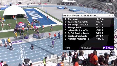Youth Men's 4x400m Relay Championship, Finals 1 - Age 17-18