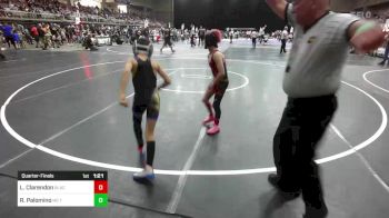 66 lbs Quarterfinal - Logan Clarendon, Black Fox Wrestling Academy vs Romeo Palomino, No Team