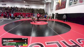 215 lbs Champ. Round 2 - Cayetano Cushing, Bear Creek vs Benny Barron, Fort Lupton