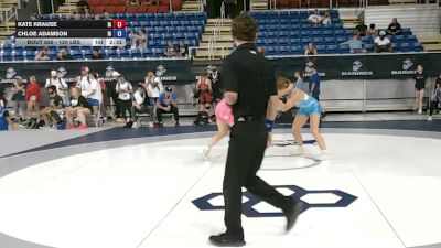 120 lbs Cons. Rd Of 64 - Kate Krause, Iowa vs Chloe Adamson, Iowa