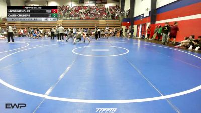 138 lbs Round Of 16 - Jacob Nicholls, Verdigris vs Caleb Childers, Sand Springs HS