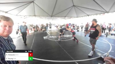 130 lbs Rr Rnd 5 - Adam Vasquez, Reverence Grappling TC vs Zachary Young, Swamp Monsters