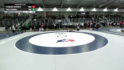 113 lbs Quarters - Nox O'Brien, Wasatch Wrestling Club vs Camden Runnels, Threestyle Wrestling Of Oklahoma