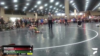 70 lbs Placement (16 Team) - Beau Burch, Gladiator Academy vs Reese Carter, Williamson County WC