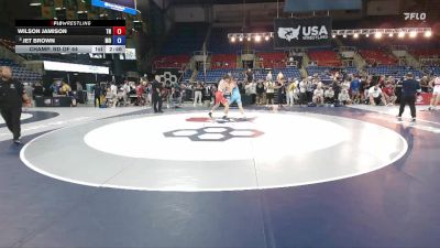 144 lbs Champ. Rd Of 64 - Wilson Jamison, TN vs Jet Brown, MO