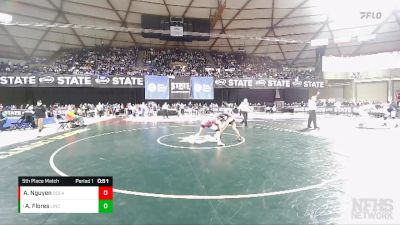 3A 120 lbs 5th Place Match - Andrew Flores, Lincoln (Tacoma) vs Anthony Nguyen, O`Dea