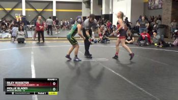 100 lbs Round 3 (4 Team) - Mollie Blades, Braided Brutes vs Riley Rosseter, Nebraska Wrestling Academy