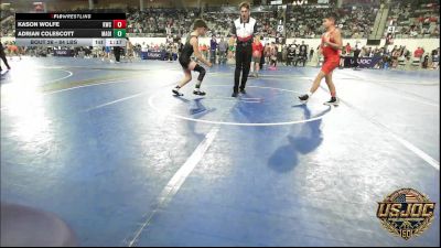 84 lbs Round Of 16 - Kason Wolfe, Keystone Wrestling Club vs Adrian Colescott, Madill Takedown
