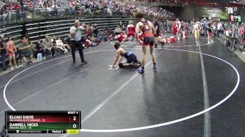 150 lbs Round 2 (6 Team) - Darrell Hicks, Indiana Gold vs Elijah Davis, Oklahoma Elite Orange