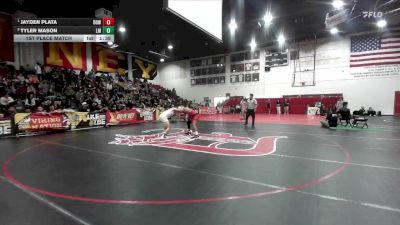 132 lbs 1st Place Match - Jayden Plata, Downey vs Tyler Mason, La Mirada