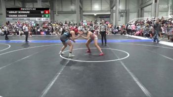 155 lbs Semifinal - Cianna Graves, Lawrence Elite vs Ashley Schwarz, Topeka Blue Thunder