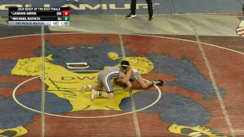 120 lbs 1st Place Match - Landon Sidun, Norwin vs Michael Batista, Blair Academy