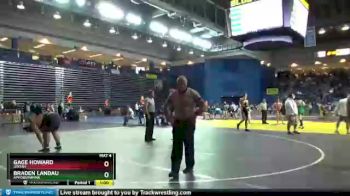 285 lbs Cons. Round 2 - Gage Howard, Uintah vs Braden Landau, Appoquinimink