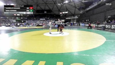 Girls 3A 145 lbs Quarterfinal - Danielle Kouamo, Central Kitsap (Girls) vs Mira Sonnen, Peninsula (Girls)