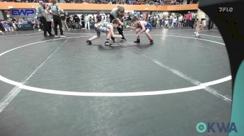 85 lbs Quarterfinal - Zydyn Clymer, Team Guthrie Wrestling vs Aaron Delgado, F-5 Grappling