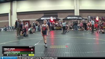 75 lbs Semis (4 Team) - Finley Crow, Steel Valley vs Landon Piovarchy, Panhandle All-Stars