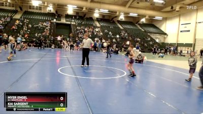 65 lbs Cross Bracket (8 Team) - Myer Engel, G.I. Grapplers vs Kai Sargent, Midwest Destroyers