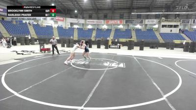 123 lbs 2nd Place - Brooklynn Smith, Rapid City Stevens Raiders vs Harleigh Prater, No Team