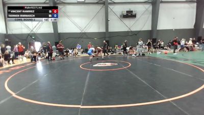 Junior Boys FS - 126 lbs Cons. Round 2 - Vincent Ramirez, CA vs Tiernen Rimmasch, WA