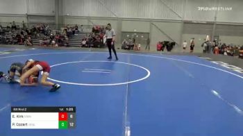 60 lbs Prelims - Elizabeth Kirk, Sooners Crimson vs Piper Cozart, OK Supergirls Blue