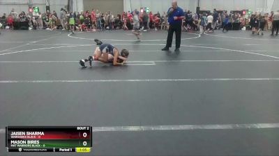 72 lbs Round 1 (4 Team) - Jaisen Sharma, Warhawks Black vs Mason Bires, Mat Warriors Black