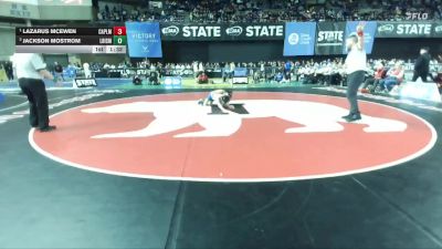 Boys 3A 113 lbs 1st Place Match - Lazarus McEwen, Capital vs Jackson Mostrom, Liberty (Issaquah)