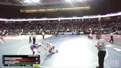 II-170 lbs Quarterfinal - Kayleb Martin, Sackets Harbor vs Tavyn MacDonell, Bolivar Richburg