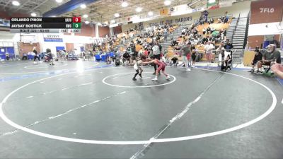 63-69 lbs Semifinal - Jaysay Bostick, Ridgecrest Wrestling Club vs Orlando Pinon, Hemet Youth Wrestling Club