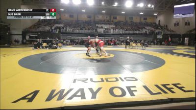 285 lbs Consi Of 16 #2 - Hans Wiederkehr, St. Paul's School vs Gus Baer, Saint Sebastians School