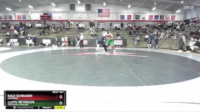 285 lbs Quarterfinal - Lloyd Reynolds, Wisconsin-Parkside vs Kale Schrader, Newberry