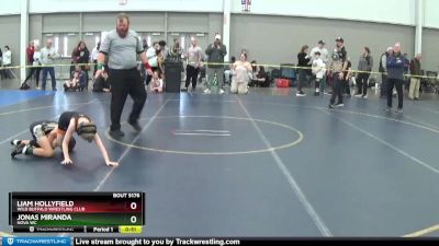 67 lbs Cons. Round 2 - Liam Hollyfield, Wild Buffalo Wrestling Club vs Jonas Miranda, Nova WC