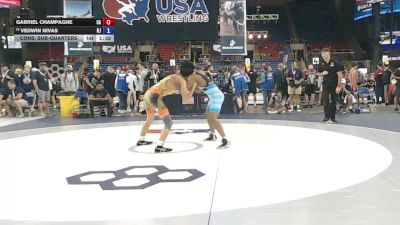 157 lbs Cons. Sub-quarters - Gabriel Champagne, California vs Vedwin Nivas, New Jersey