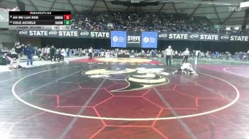 Boys 3A 120 lbs Champ. Round 1 - Ah Mu Lah Soe, Kennewick vs Cole Aichele, Oak Harbor