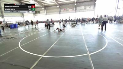 50 lbs Semifinal - Kashton Kaylor, Team Aggression vs Elijah Beck, Top Rank Hammers