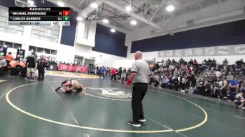 106 lbs Champ. Round 1 - Carlos Barrios, Cajon vs Michael Rodriguez, Victor Valley