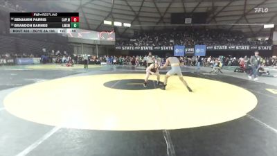 Boys 3A 165 lbs Cons. Round 2 - Brandon Barnes, Lincoln (Tacoma) vs Benjamin Parris, Capital