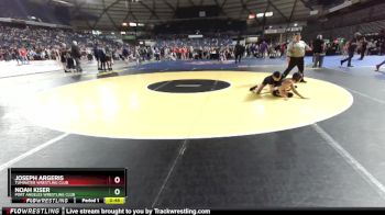 110 lbs Cons. Round 4 - Joseph Argeris, Tumwater Wrestling Club vs Noah Kiser, Port Angeles Wrestling Club