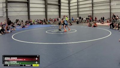 117 lbs Semis - R1 Wb - Lilli Cooper, Midwest Assasins Blue vs Jessa Joiner, Missouri Battle Gear Purple