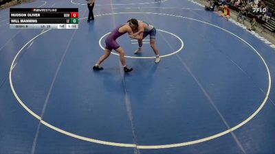 190 lbs Finals (8 Team) - Hudson Oliver, Grand Island vs Will Manning, Lincoln East