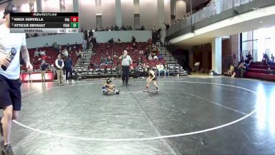 40 lbs Semifinal - Knox Kervella, Poquoson Athletic Association vs Atticus Devault, Nova WC