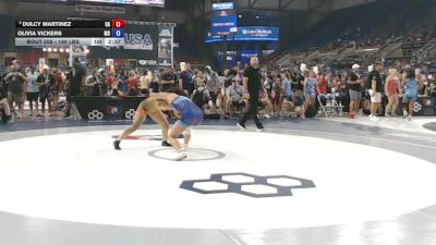 140 lbs Champ. Rd Of 128 - Dulcy Martinez, California vs Olivia Vickers, Missouri
