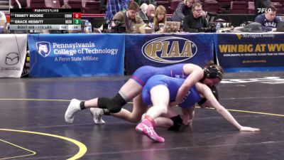 112 lbs Consi 2 - Trinity Moore, Connellsville-G vs Grace Nesbitt, Neshaminy-G