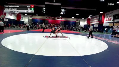 138 lbs Cons. Round 2 - Jackson Carson, Murrieta Valley vs Kenneth Park, Troy