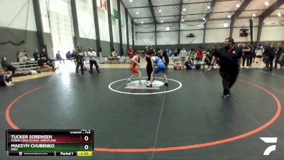 138 lbs Cons. Round 2 - Tucker Sorensen, Poway High School Wrestling vs Maksym Chubenko, Ohio