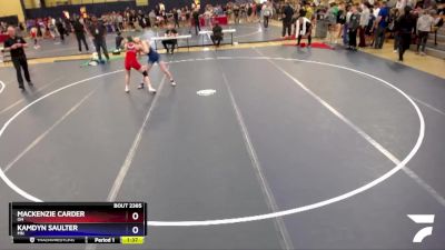 118-124 lbs 1st Place Match - Mackenzie Carder, OH vs Kamdyn Saulter, MN