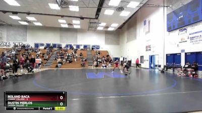 133 lbs Semis & 3rd Wb (16 Team) - Roland Baca, Chabot College vs Dustin Merlos, Lassen College