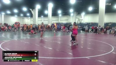 190 lbs Quarters & Wb (16 Team) - Addison Neumann, Team STL Green vs Alyson Krum, Team Iowa Mermaid Mafia