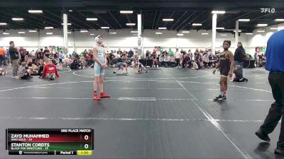 100 lbs Placement (4 Team) - Stanton Cordts, Black Fox Wrestling vs Zayd Muhammed, Ohio Gold