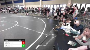 78 lbs Quarterfinal - Carson Davies, Sunkist Kids/Monster Garage vs Cannon Farrar, Yuma Grit WC